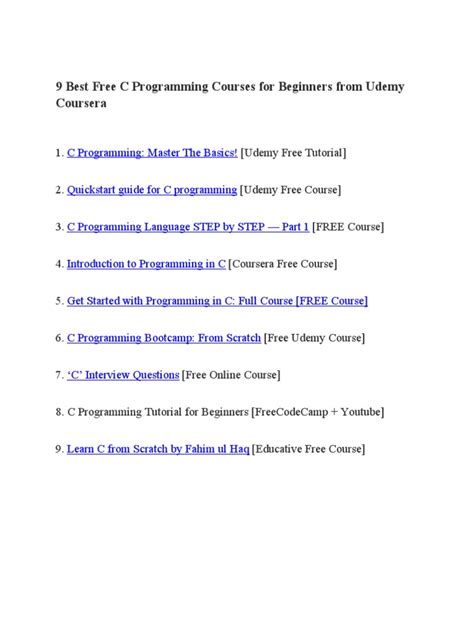 Image result for C Beginners Tutorial Free