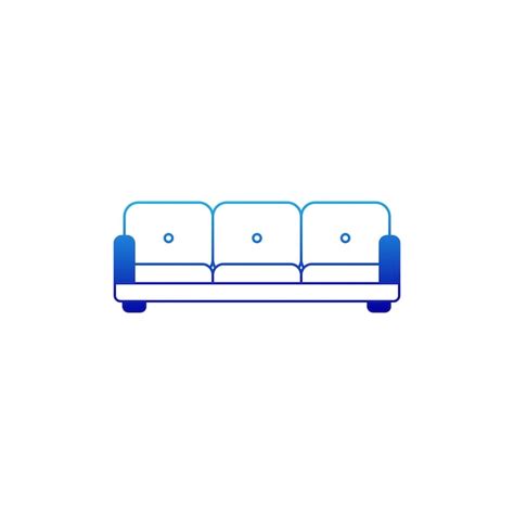 Sofa-Symbol | Premium Vektor