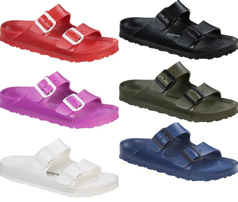 Birkenstock Arizona EVA Rubber Sandals Lightweight New Colors and Sizes ...