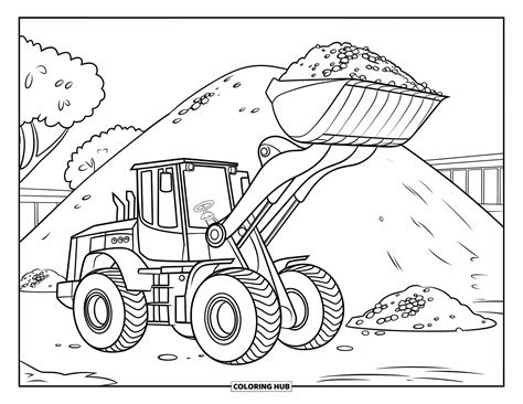 80+ Construction Vehicle Coloring Pages for Kids & Adults (Free Printable PDFs)