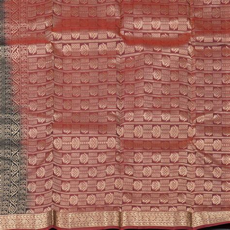 Hayagrivas Black Handloom Kanjivaram Silk Saree with Wine Maroon Borde ...