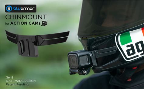 BluArmor Action-cam Compatible Chin Mount for Motorcycle Helmets ...