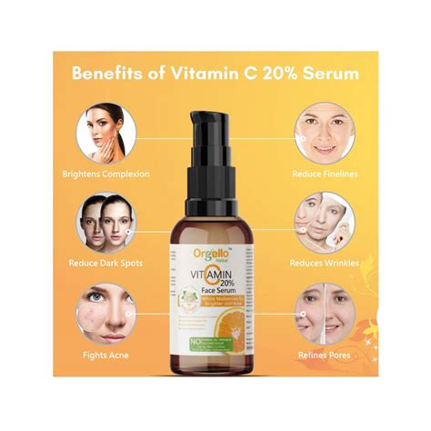 Orgello Vitamin C 20% Face Serum 30ml - Cureka - Online Health Care ...