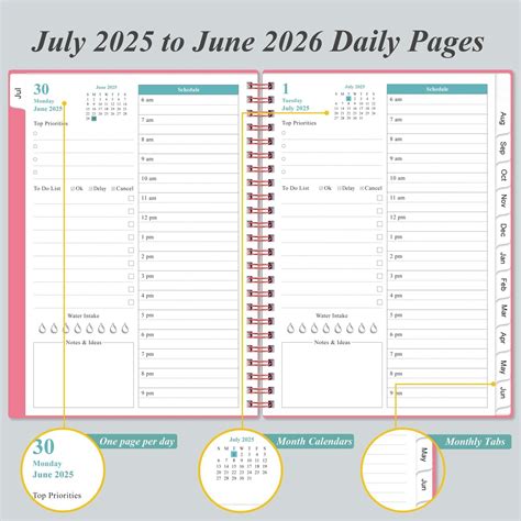 Heveboik 2026 Daily & Monthly Planner - One Page Per Day, India | Ubuy