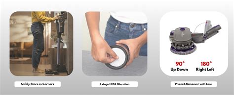 Akiara Cordless Vacuum Cleaner, 130W 10000 Pa Powerful Suction, Up to ...