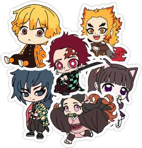 Akipi 2.5 cm Demon Slayer – Nezuko Chibi Anime Waterproof Vinyl ...