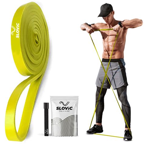 Buy SLOVIC Resistance Bands | Heavy-Duty Natural Latex | Yellow - Upto ...