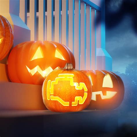 Check Engine Light Pumpkin