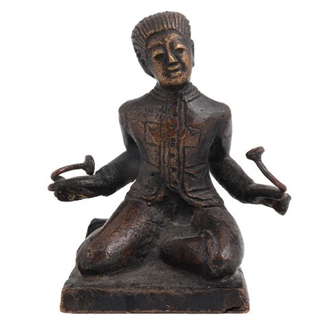 Brass English Statue With Two twisted rods