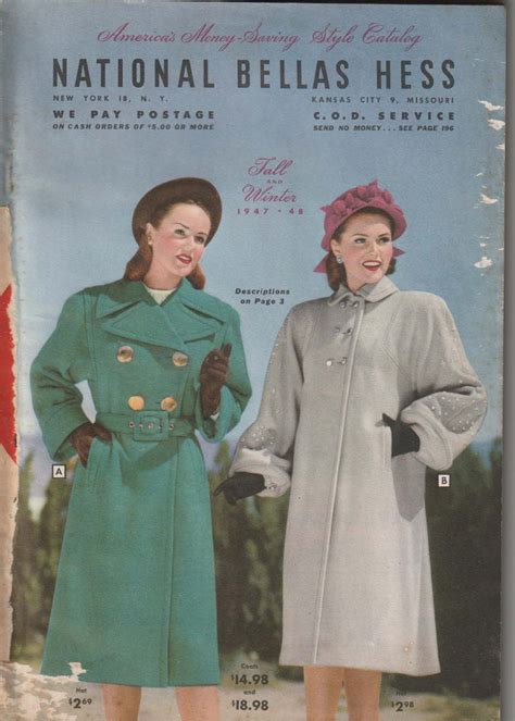1947 1948 National Bellas Hess Fall and Winter Catalog Instant Download