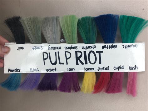 Image result for Pulp Riot Color Chart