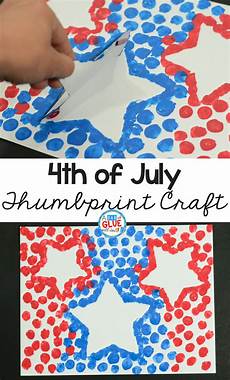 4th Of July Crafts by 4th Of July Patriotic Thumbprint Craft 4th Of July Crafts