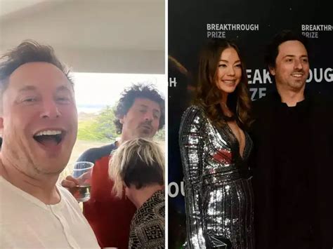 Sergey Brin | Elon Musk: In new party pic with Sergey Brin, Elon Musk ...