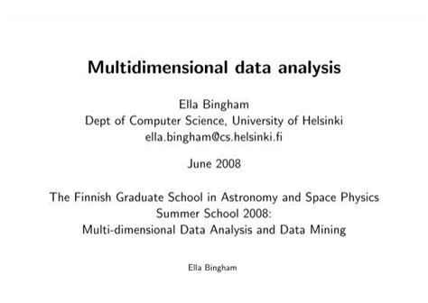 Image result for Multidimensional Analysis