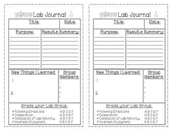 Image result for Science Lab Journal Elementary