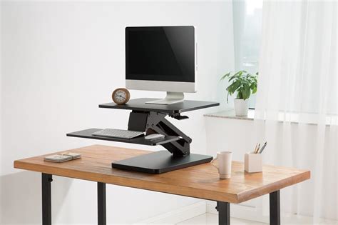 ErgoYou - Premium Standing Desk Converter - Pneumatic Gas Spring Height ...