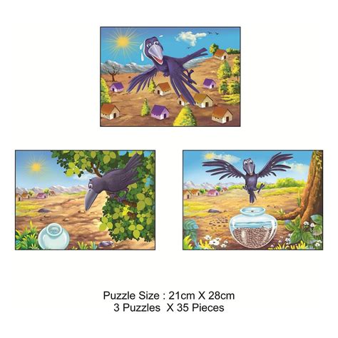 RATNA'S Story Jigsaw Puzzle The Thirsty Crow for Kids – SATYAM STATIONERS