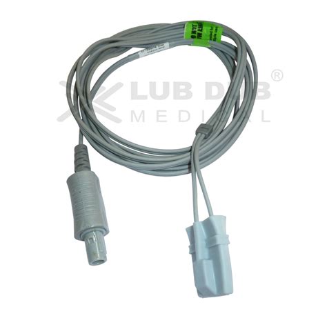 Spo2 Pediatric 3 Mtr Probe Compatible with Welcare 5 Pin 80ᴼ Rubber ty ...