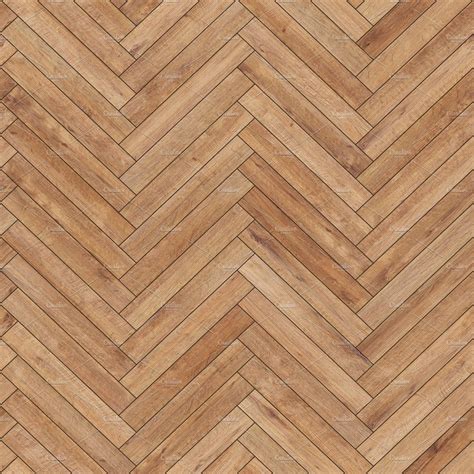 Seamless Wood Parquet Texture - Herringbone Light Brown