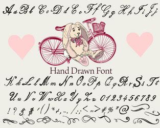 Image result for M Victorian Script