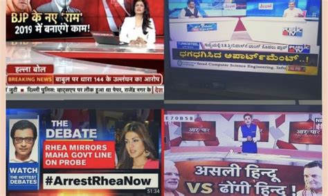 Masculine Aggression Visible in 85% of Talk Shows on Indian TV News ...