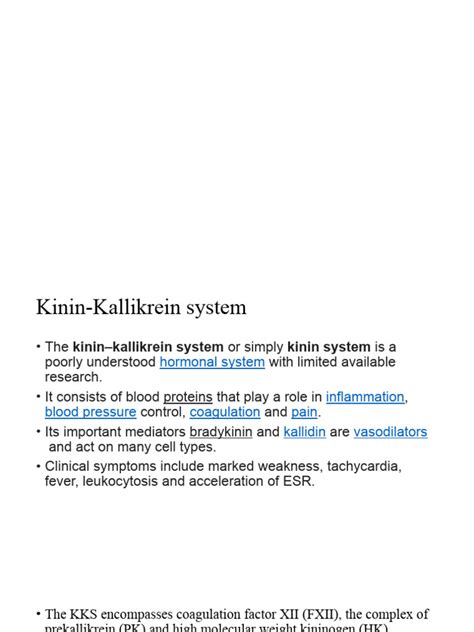 Image result for Complement Kinin Systems