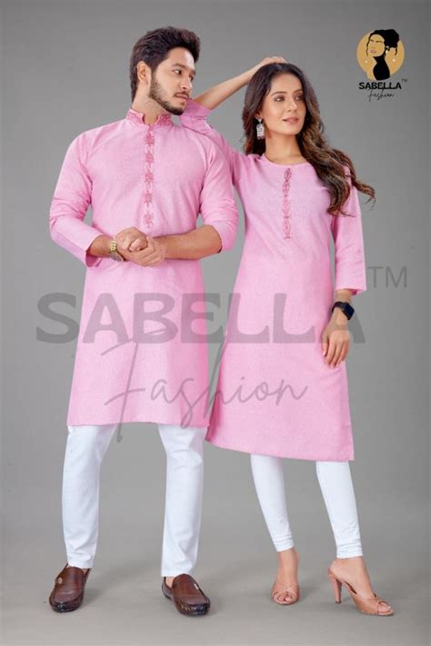 Baby Pink Couple Combo Buy Kurtis & Kurta Couple Trendy Stylish Combo ...