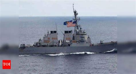US sails two warships close to disputed island chain in South China Sea ...