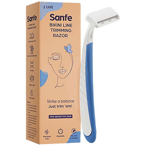 Buy Sanfe Bikini Line Trimming Razor - Reusable, No Cuts Or Bumps, For ...