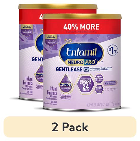 (2 pack) Enfamil NeuroPro Gentlease Powder Baby Formula, For Premium ...