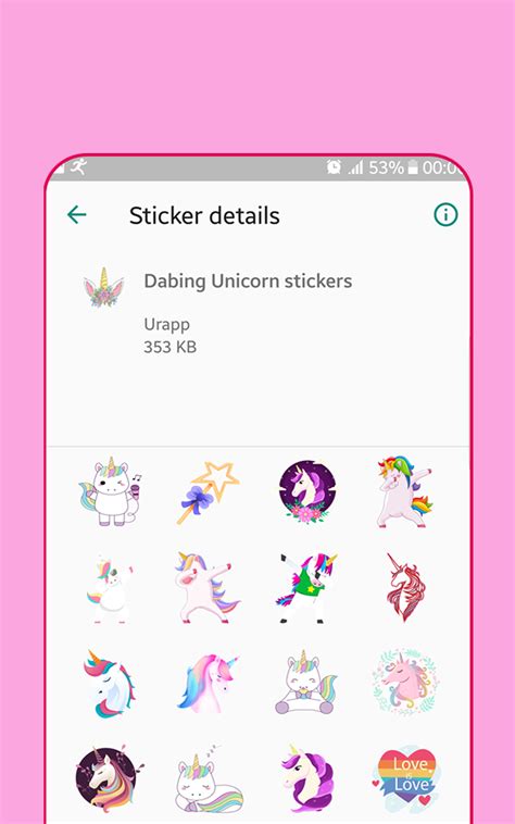WAStickerApps Unicorn Stickers - App on Amazon Appstore