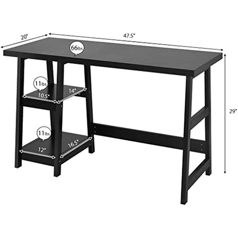 Walnut Stand Computer Desk Indoor Office Workstation | Ubuy India
