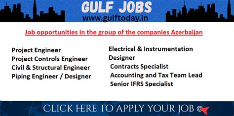 AZERBAIJAN JOBS-Project Engineer- Project Controls Engineer - Civil ...