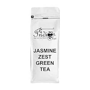 The Indian Chai – Jasmine Zest Green Tea 250g with Jasmine Flowers ...