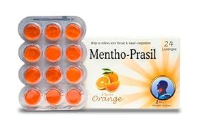 Buy MENTHO-PRASIL Soothing |Orange Flavor| Relief from sore throat ...