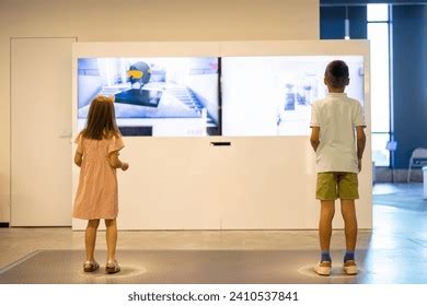 Kids Scientist With Computer Monitor Photos, Images and Pictures