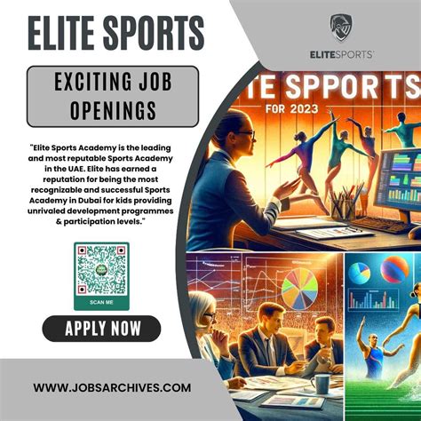 Elite Sports: Exciting Job Openings for 2023 5 Positions Available Jobs ...