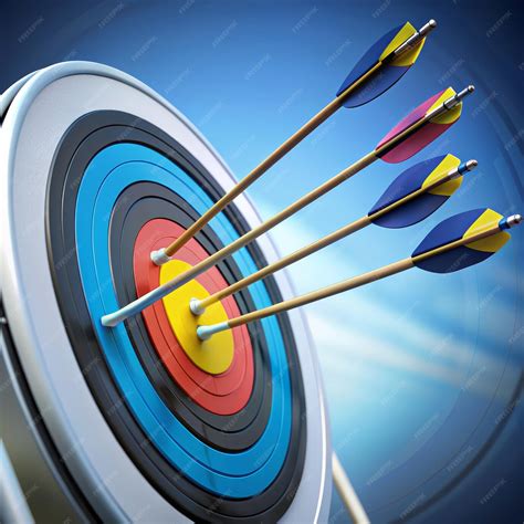 Premium Photo | Arrows Hitting the Bullseye An image of arrows hitting ...