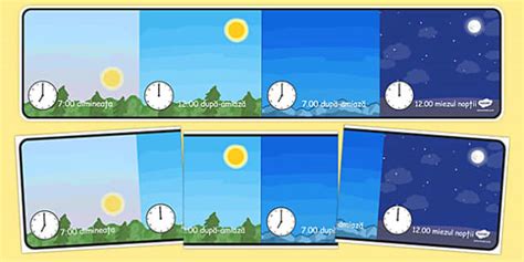 Momentele zilei - Banner | Resurse educaționale | Twinkl