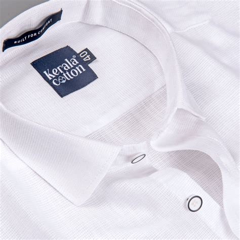 Italian linen Structure White Shirts for men – Kerala Cotton