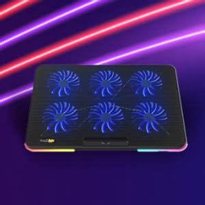 Cosmic Byte Hydroid RGB Cooling Pad with 6 Fans, 60mm Fan Size, Mobile ...