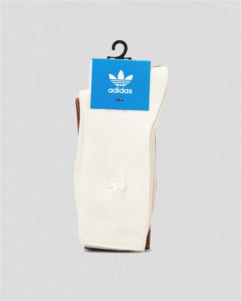 Shop adidas Women's Crew Sock Pack In Wonder White/preloved Brown ...