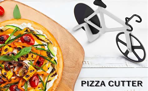 Buy Kookee Pizza Cutter and Slicer for Kitchen and Party, Bicycle with ...