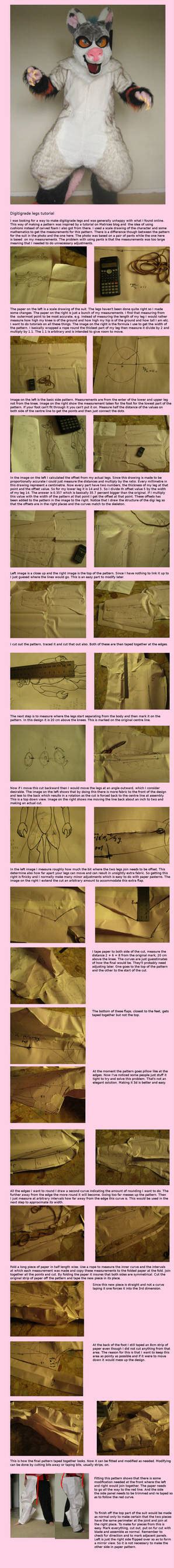 Image result for Digitigrade Sewing Pattern Paper Template