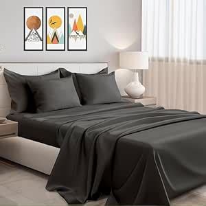 linenaffairs Cotton Bedsheets Set, 144 Thread Count, King - 102x108 ...
