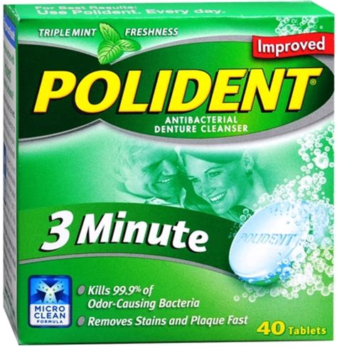 Buy Polident 3 Minute Tablets 40 Tablets (Pack of 2) Online at Lowest ...