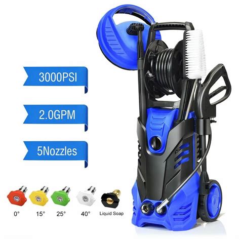 3000 PSI Electric High Pressure Washer With Patio Cleaner - Walmart.com ...