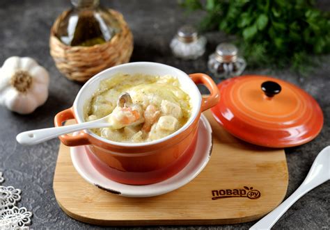 Кокиль из морепродуктов - пошаговый рецепт с фото на Повар.ру
