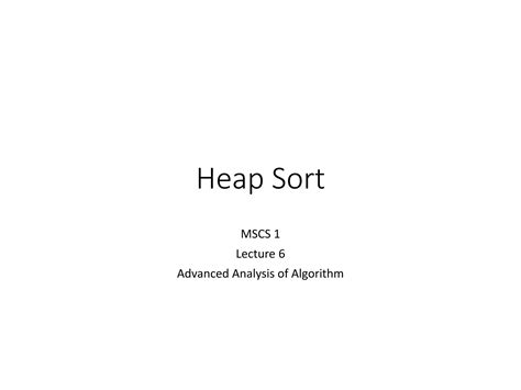 Build Heap Algorithm 的图像结果