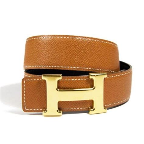 Hermes Reversible Belt in Black and Beige liked on Polyvore featuring ...